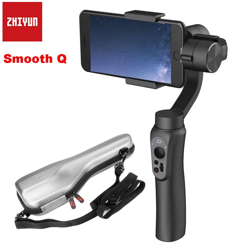 Zhiyun Halus 4 3-Axis Ponsel Cerdas Genggam Stabilizer Gimbal Vs Zhiyun Halus Model Q untuk iPhone X 8 Plus 8 7 6 S Samsung s9 S8 S7-Intl
