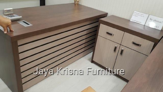 Promo meja kantor direktur import model Minimalis motif HPL uk.180x80 Original