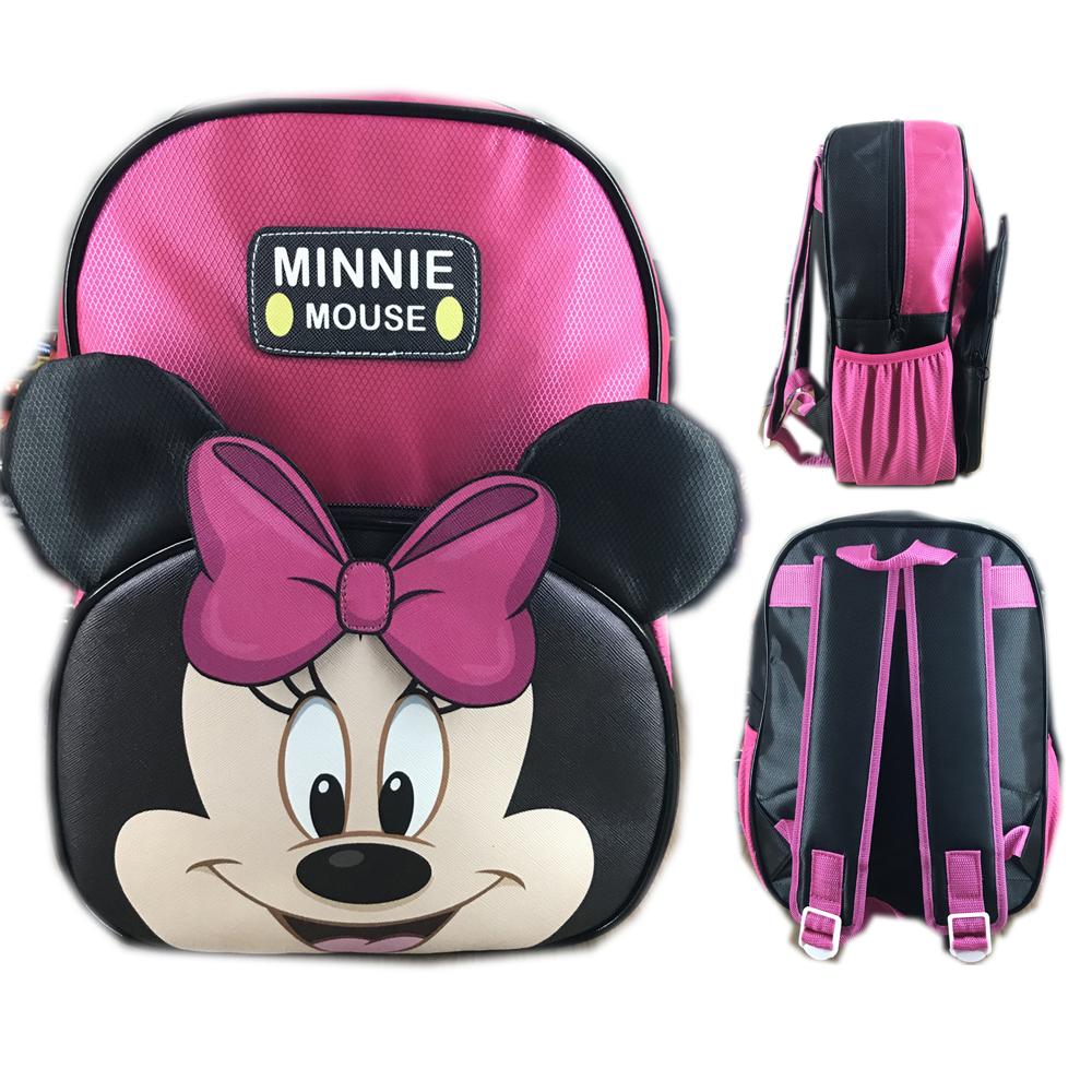 BGC Tas Ransel Sekolah Anak TK Mickey Minnie Mouse Muka Kuping Timbul ( Pilihan )
