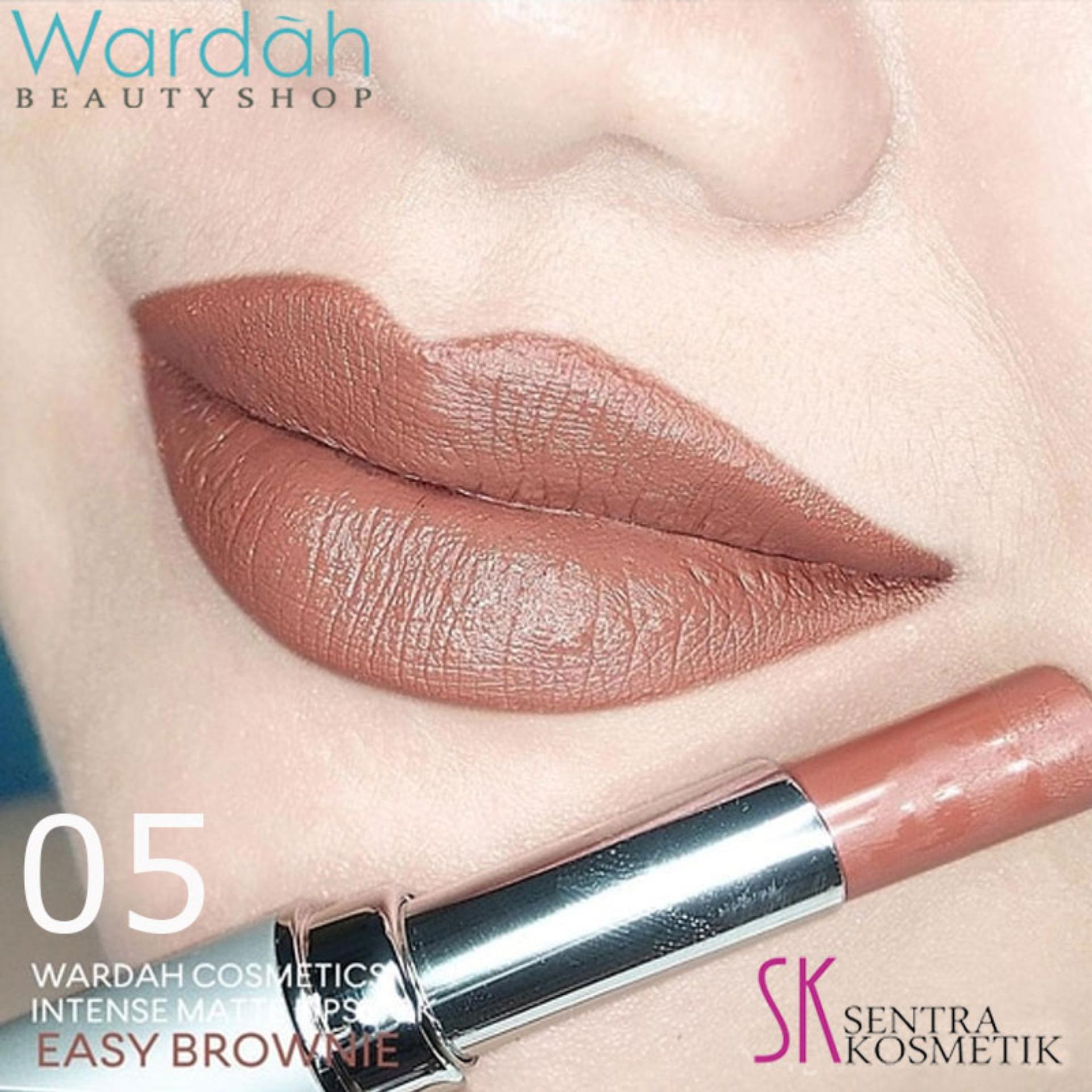Wardah Intense Matte Lipstick 05 - Easy Brownie