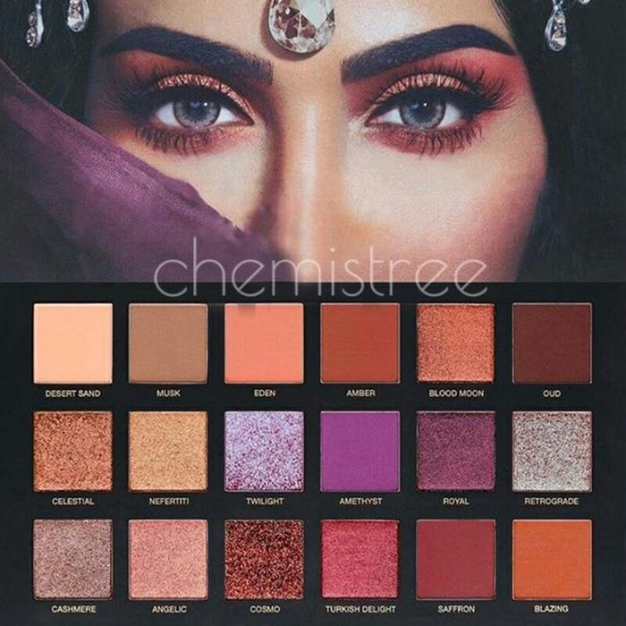 Eyeshadow Palette 18 Warna Matte Glitter Stylish