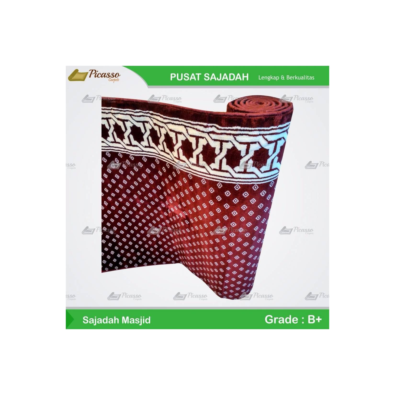 Jual Karpet Masjid Minimalis Merah Kualitas Tebal & Empuk