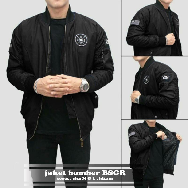 AHF Jaket Pilot Bomber BSGR - Hitam (Black)