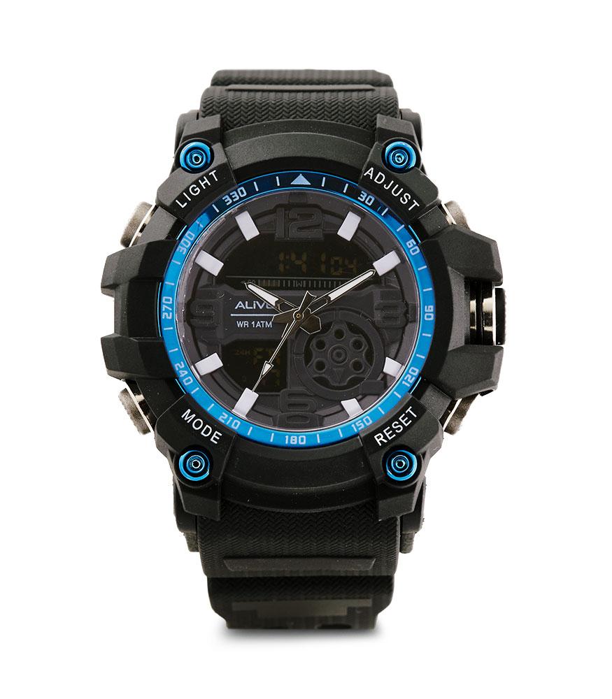 Alive Jam Tangan Pria Nicklaus Black-GPU1071B5