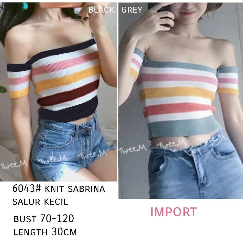dandelia / 6043 knit salur kecil (nz) / rajut / knit import / tanktop wanita / tangtop / sabrina knit / brukat / import / atasan wanita / blouse wanita / fashion wanita