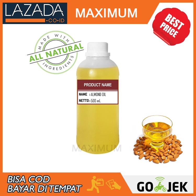 100% Pure Almond Oil 500 ml - Cold Pressed - Minyak Almond Murni 500ml