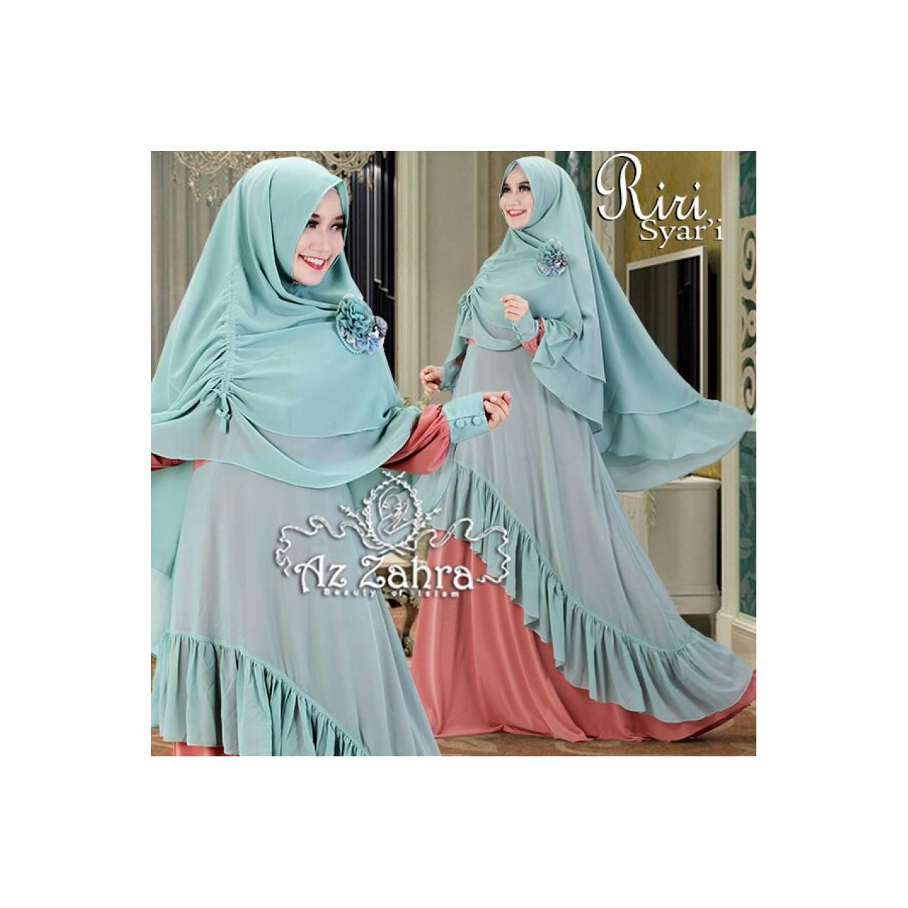 baju gamis / baju muslim / pakaian wanita Riri syari by Az Zahra