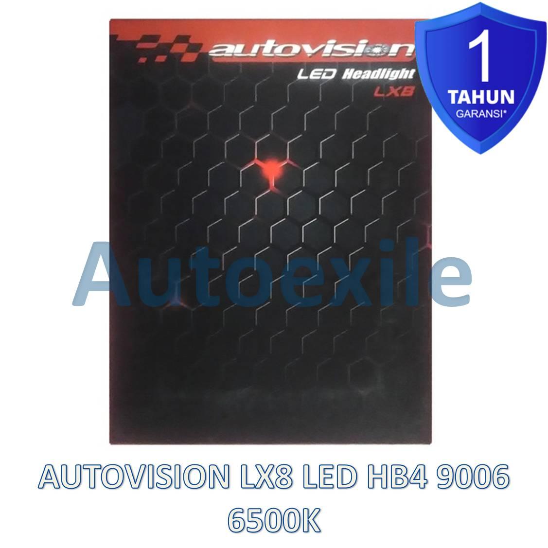 Autovision LX8 LED HB4 9006 12V 6500K Putih LX-8 Lumileds ZES Lampu Mobil Avanza Fortuner CRV Innova