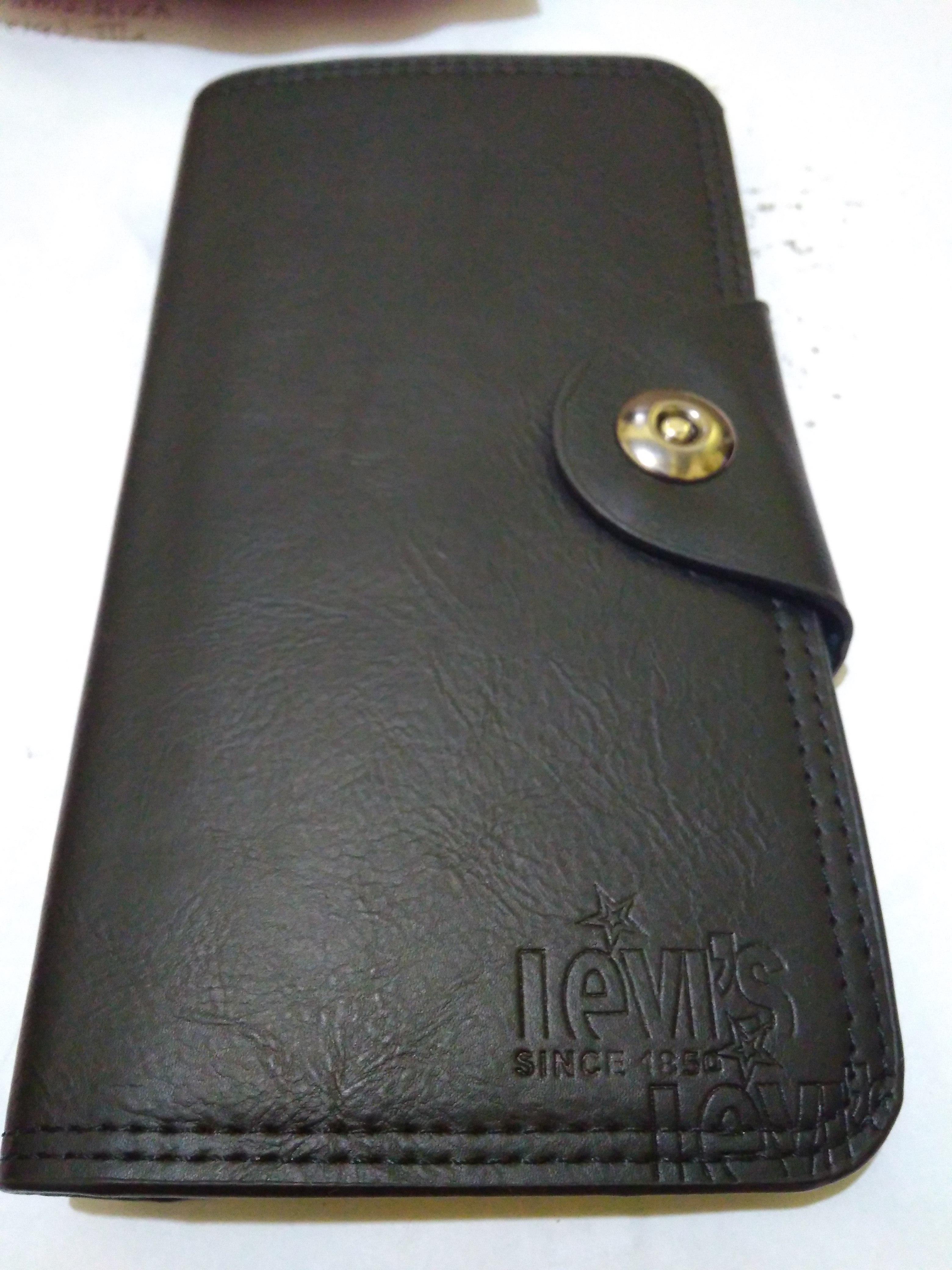 Dompet Panjang/wallet Kulit Import merk Levis Silence 1850- Pria / Wanita