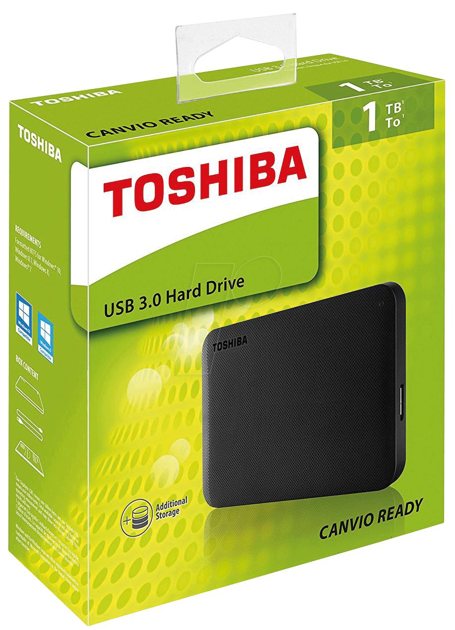 Toshiba Canvio Ready 1TB - Hitam