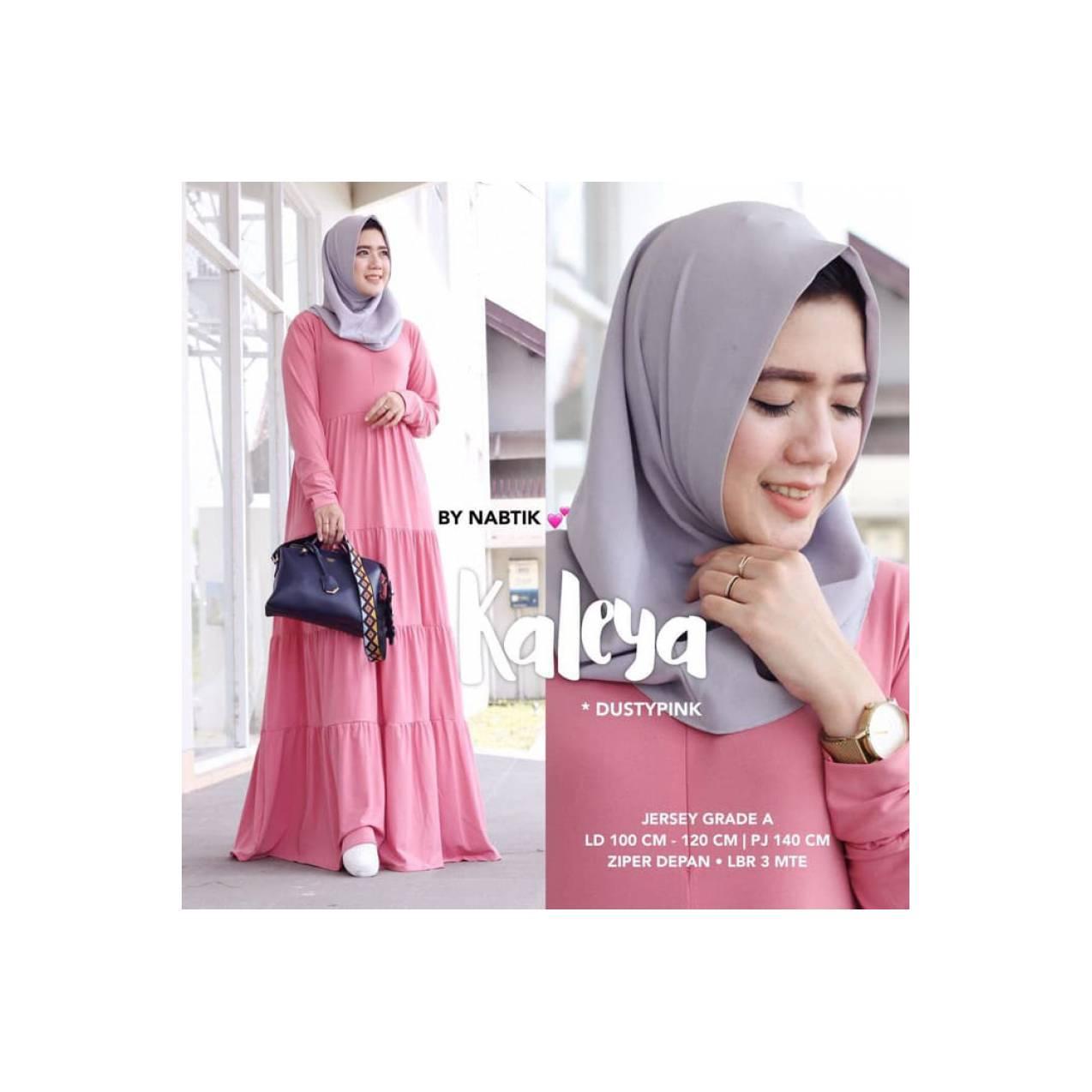 baru kaleza dres gamis maxy jersey jersi polos busui umbrella adem