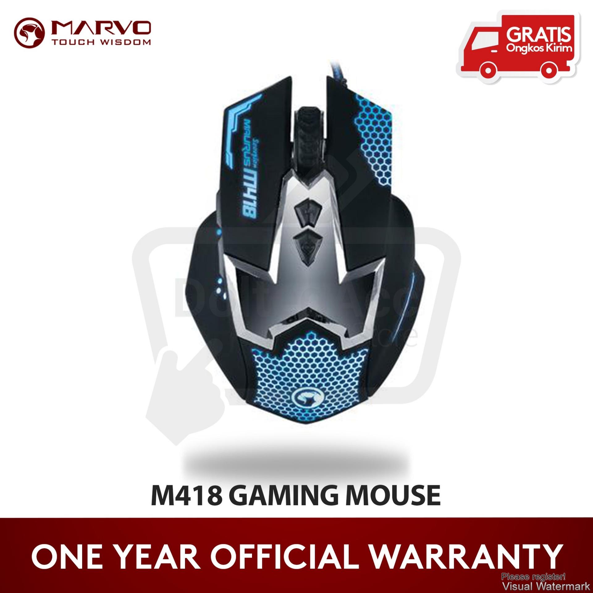 Marvo Gaming Mouse M418 - 6D - 2400 Dpi - Hitam