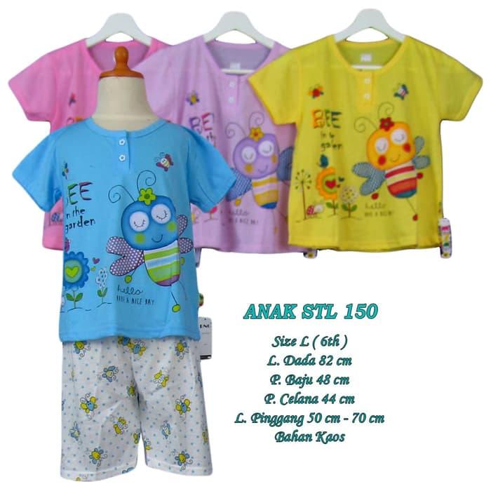 Baju tidur untuk 6 tahun anak perempuan setelan celana pendek size L - L-ANAK STL 150, Pink / Baju Tidur / Baju Tidur Wanita / Baju Tidur Jumbo / Setelan Baju Tidur / Baju Tidur Murah / Baju Tidur Kekinian / Baju Tidur Berkualitas