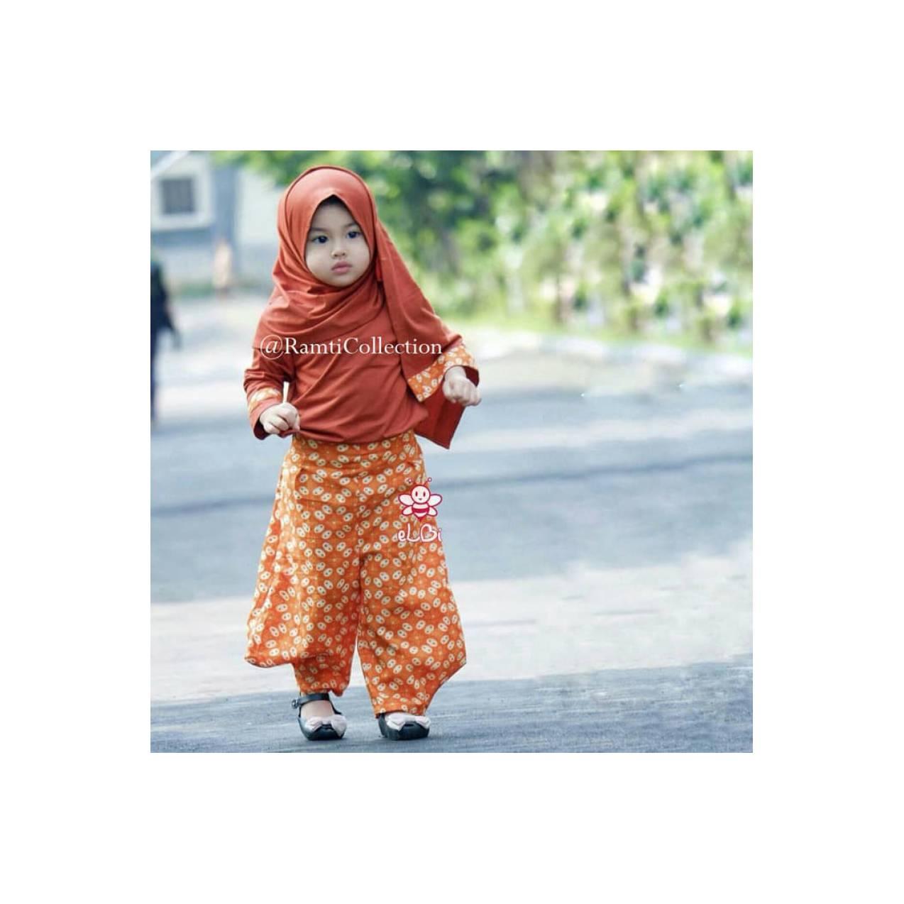 jual baju anak muslim I baju anak unik I gamis anak muslim I Hana set