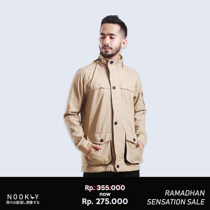 Best Seller!! Jaket Parka Nookly Jaket Parka Jaket Korea Jaket Vespa Jaket Aaron - Beige, - ready stock