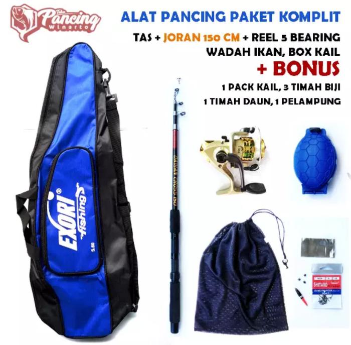 ASLI!!! satu set alat pancing komplitBK - SunhrQ