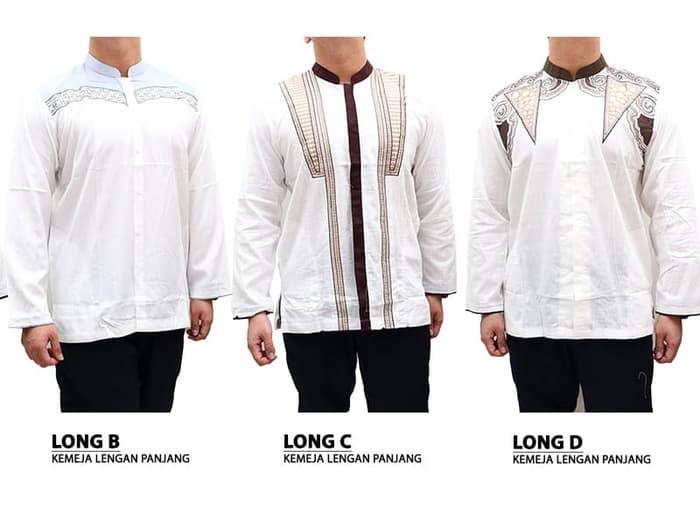 Baju Koko Putih Long C Baju Koko Lengan Panjang Baju Koko Pria Dewasa Kemeja Muslim Panjang Kemeja Muslim Putih Kemeja Muslim Tangan Panjang