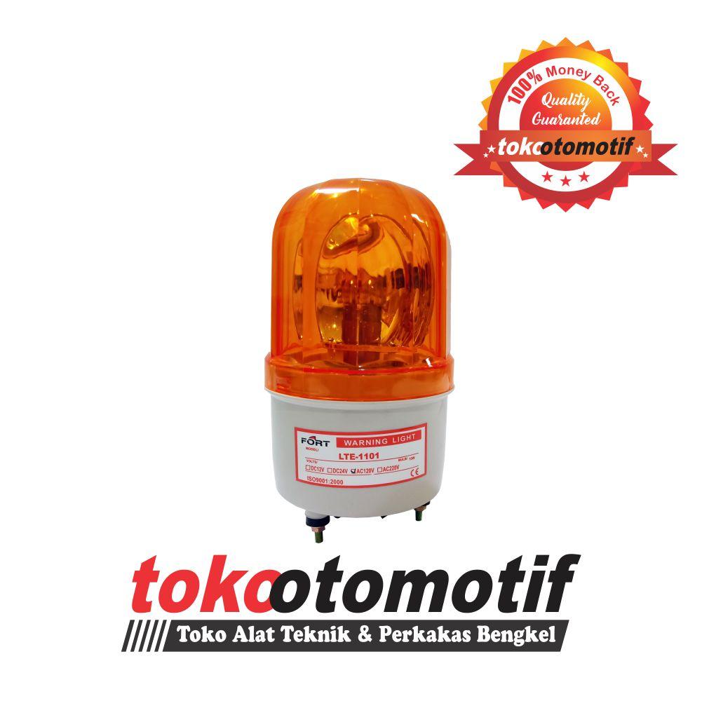 Lampu Rotary / Warning Light / Sirine LTE 1101 AC 220V Listrik Kuning