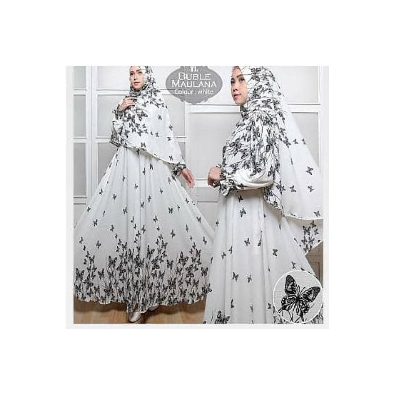 SETELAN GAMIS FULL BUBBLEPOP LAPIS FURING ADA KANTONG KHIMAR REALPICT