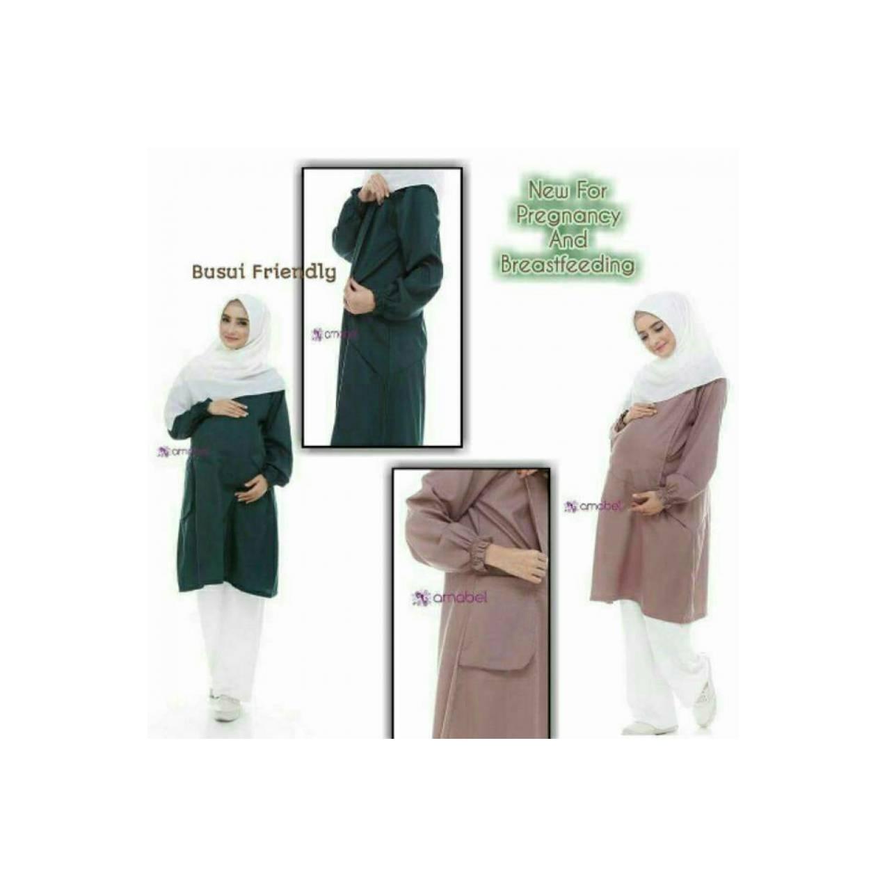 Tectona - Tunik dari Baju Menyusui Amabel - Hijau Tua, M