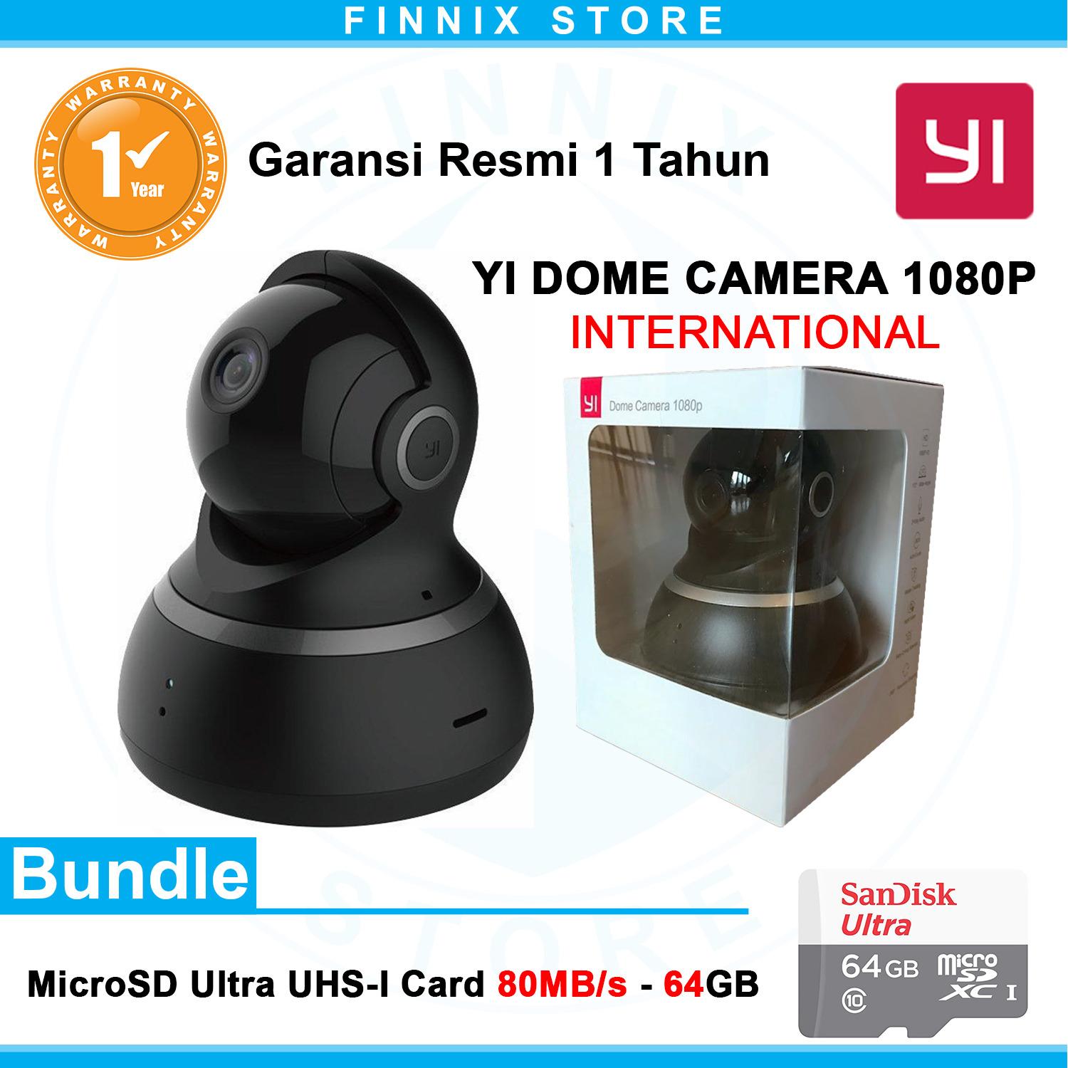 Xiaomi Yi Dome 1080P Smart IP Camera International Version Bundle SanDisk 64GB