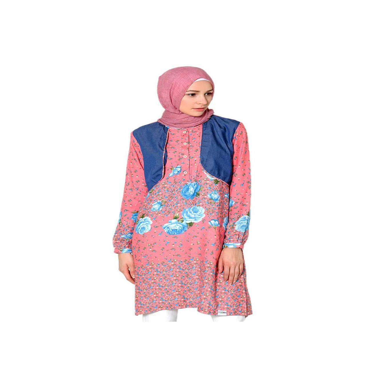 Cardingan MURAH Baju Muslim Clover Clothing Tunic Shelby - Salem -
