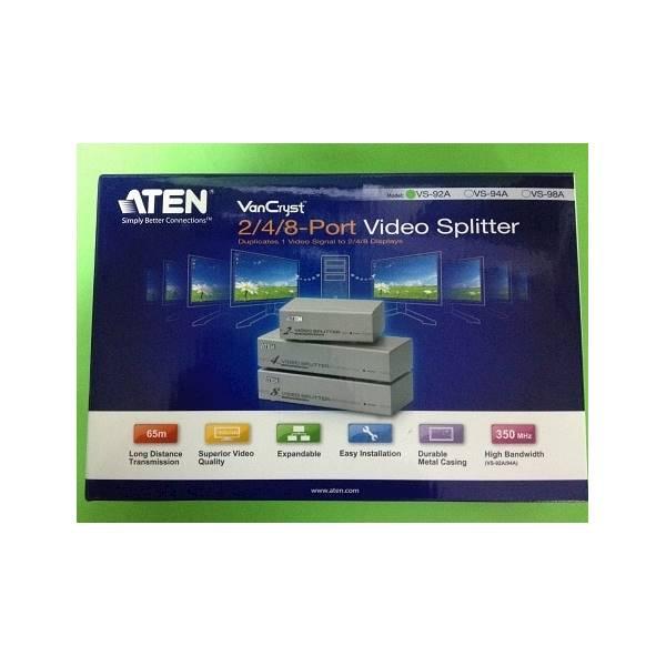 VGA Splitter 2 Port Aten VS-92A 350Mhz Video Splitter