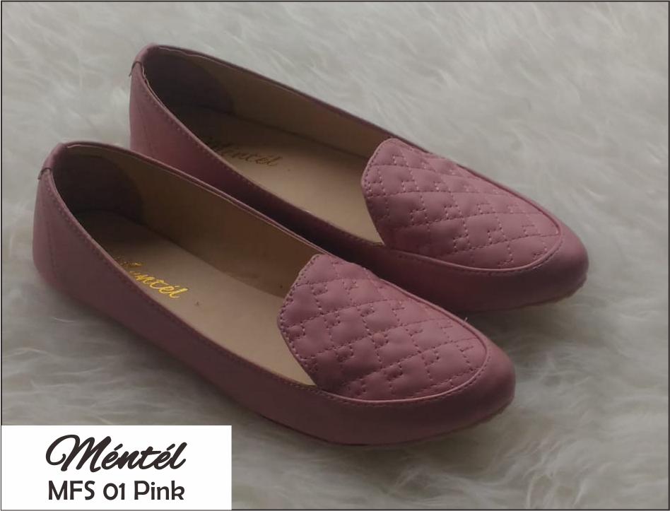 Sepatu Wanita Flat Shoes Polos MFS01 Pink