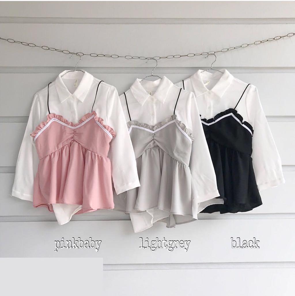 Rali Set 2in1 // Baju Atasan // Blouse Wanita