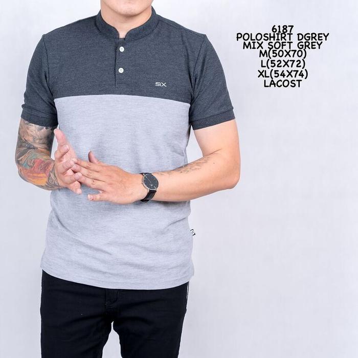 kaos pria poloshirt kerah sanghai/poloshirt pria atasan/kaos lengan pendek polos