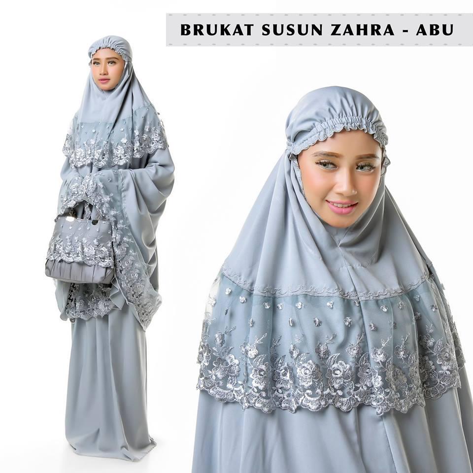 Best seller - MUKENA DEWASA BROKAT ZAHRA ABUbaju muslim wanita / baju muslimah / baju muslim wamita terbaru / baju muslim murah TERBARU!!