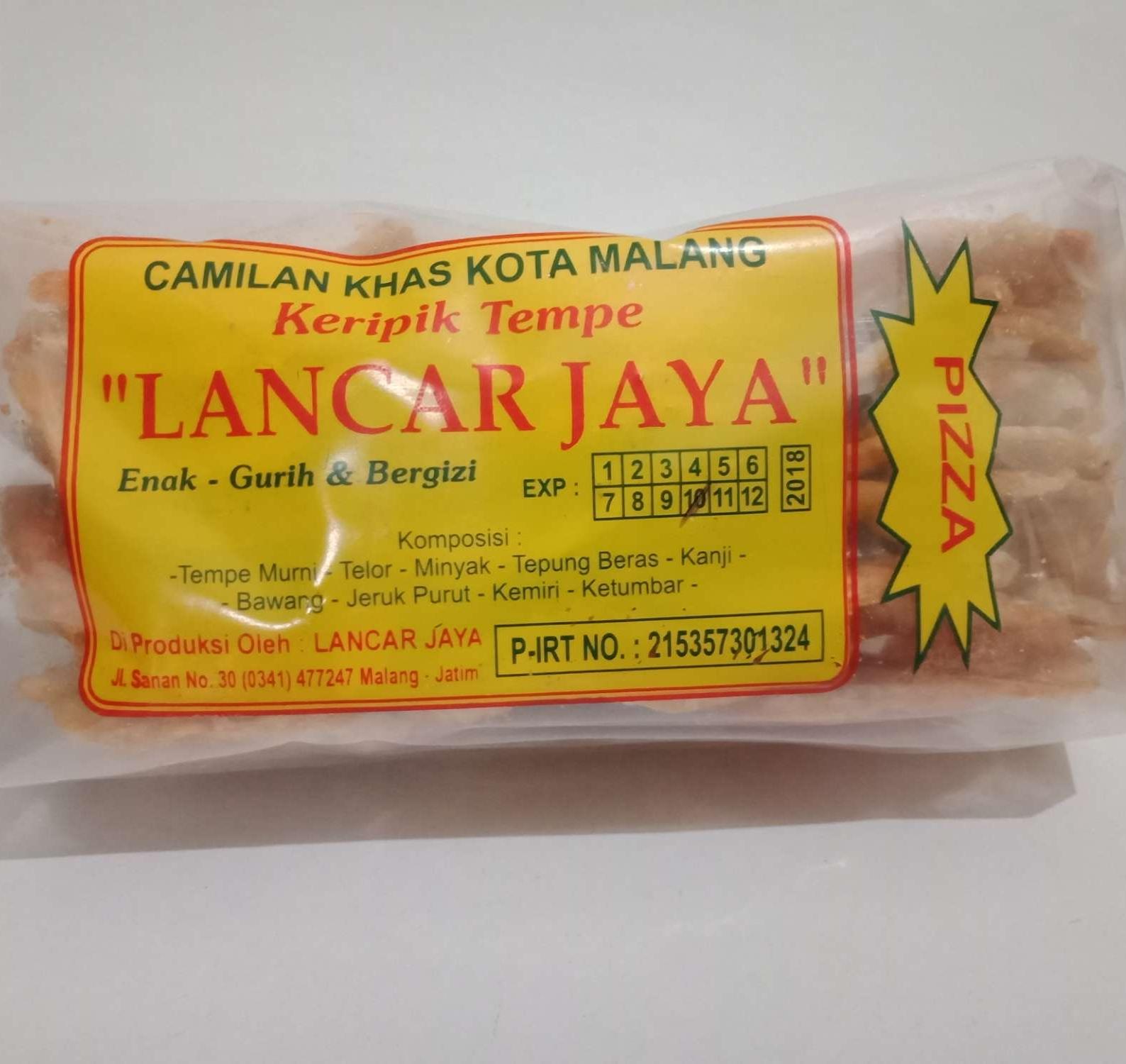 KERIPIK TEMPE PIZZA LANCAR JAYA MALANG
