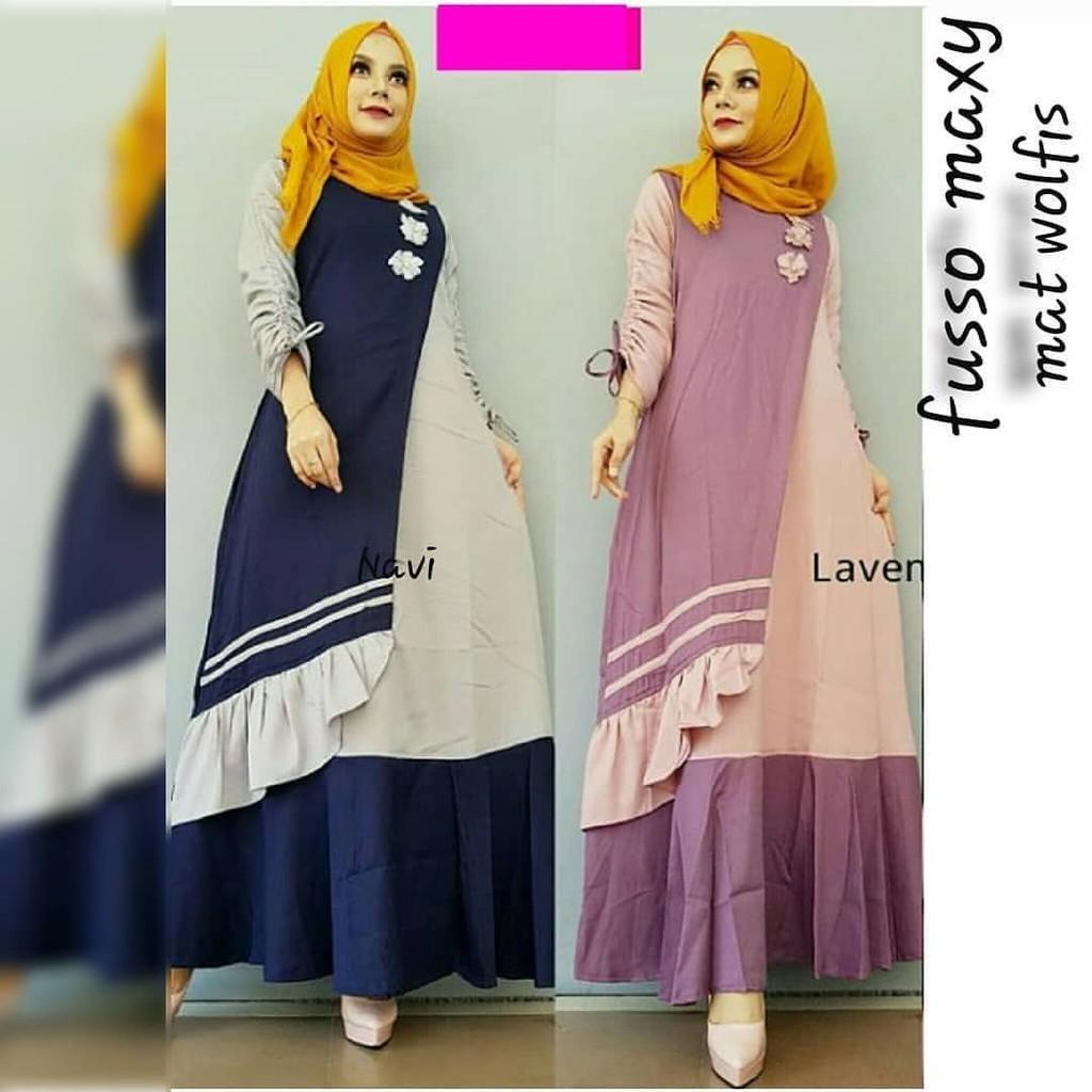 JAKARTA GROSIR - fusso maxy | IS Fashion Dress / Atasan / Tunik / size M, L dan XL