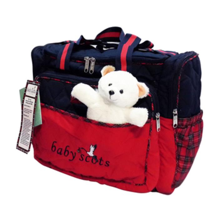 HS Tas Bayi Besar Baby Scots Boneka - Biru