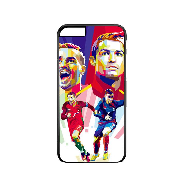 Casing Custom iPhone 6 6s Cristiano Ronaldo Vs Griezmann L2562