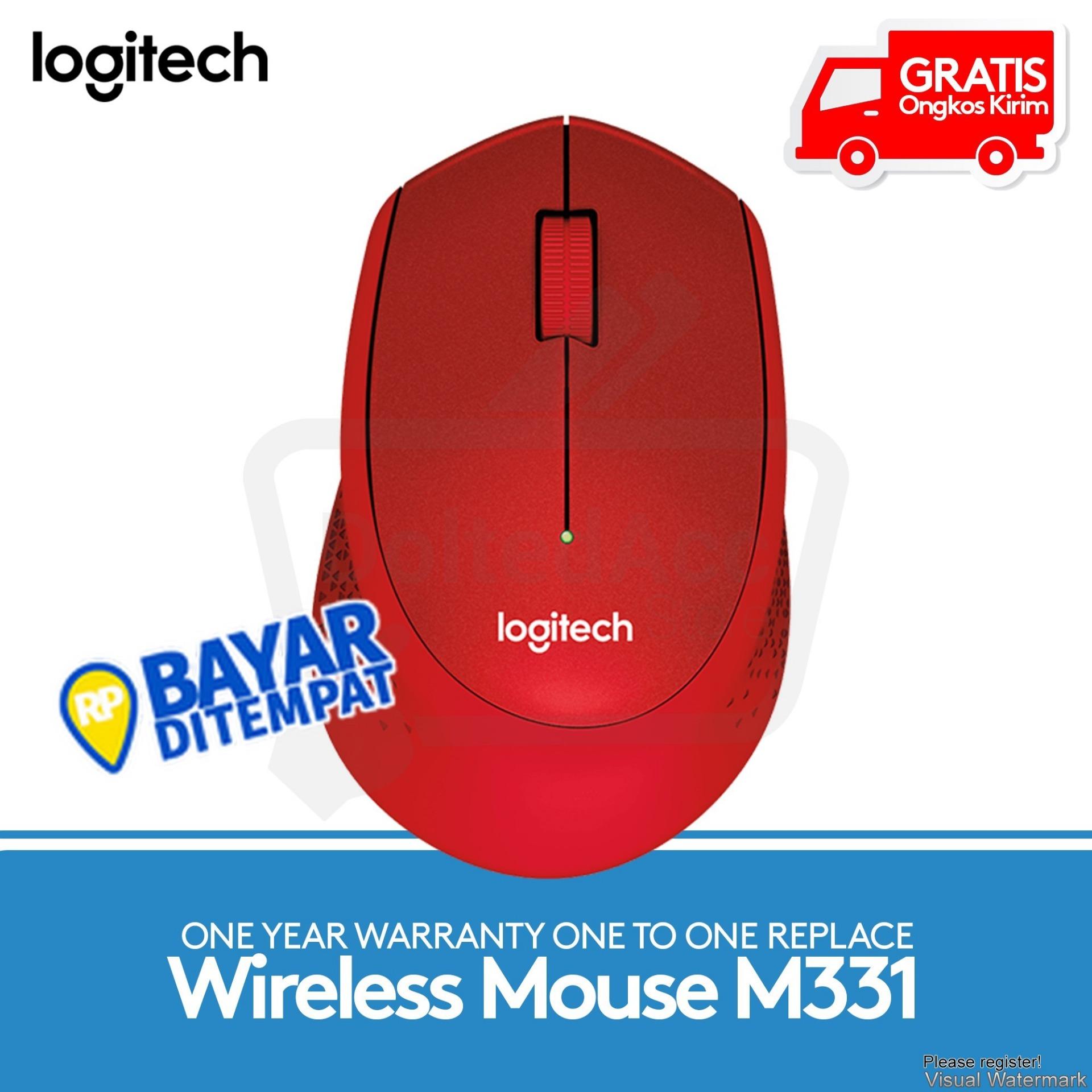 Logitech M331 Wireless Mouse - Merah