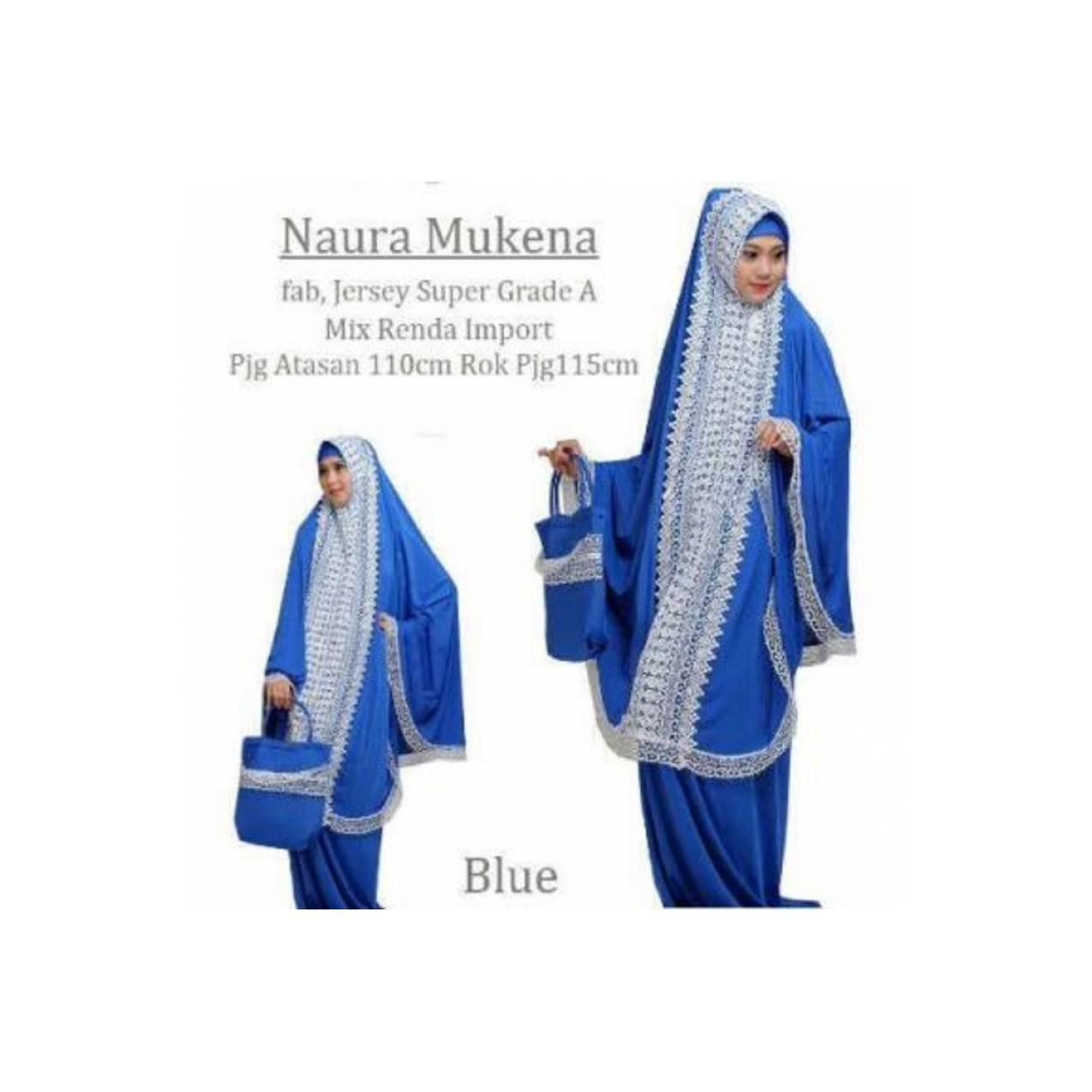 NAURA MUKENA TAS RENDA BLUE (AV COLLECTION)