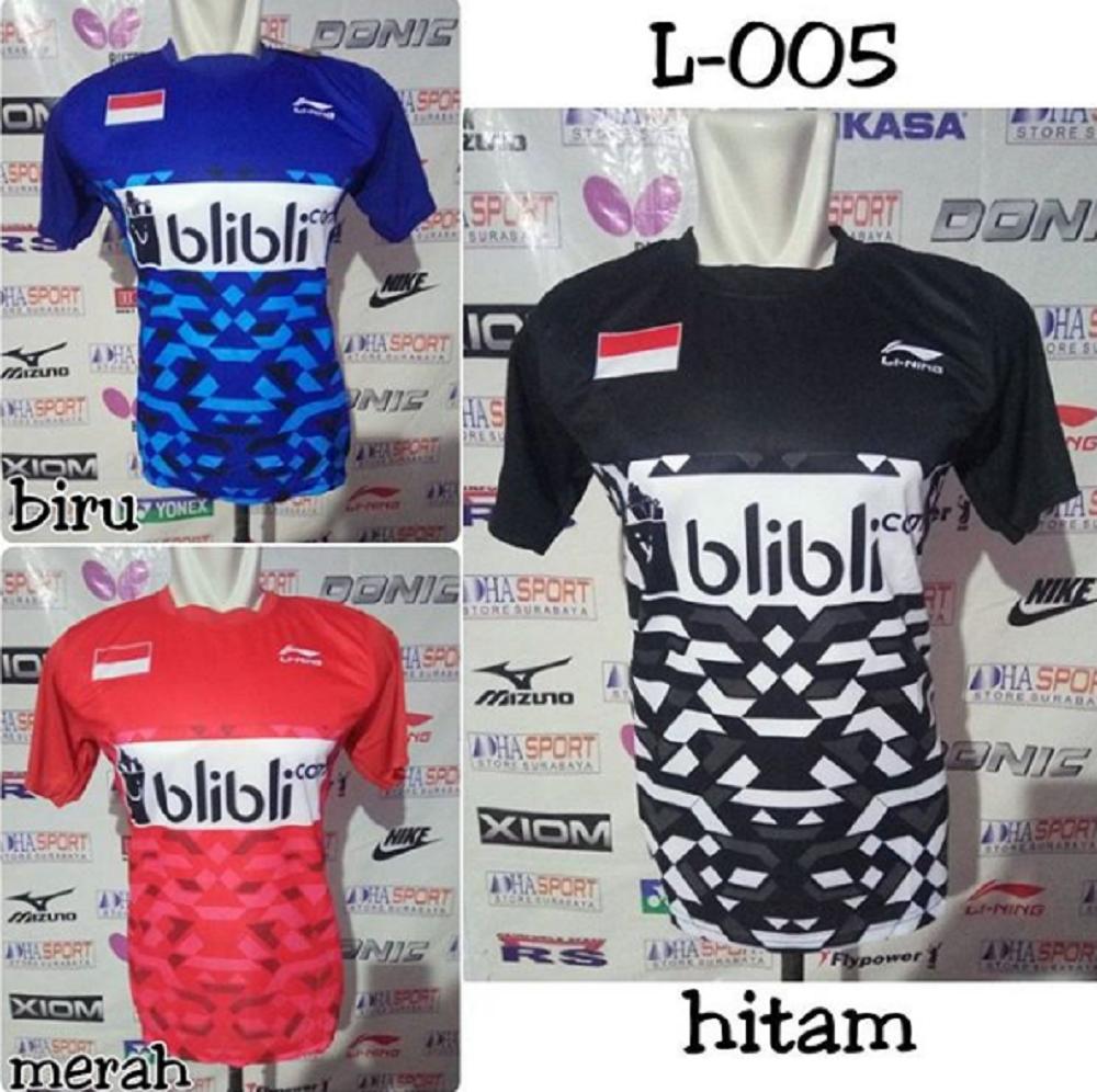 BAJU KAOS BADMINTON LI-NING 005 JERSEY BULUTANGKIS MURAH OBRAL DISKON PAKAIAN OLAHRAGA ADHA SPORT