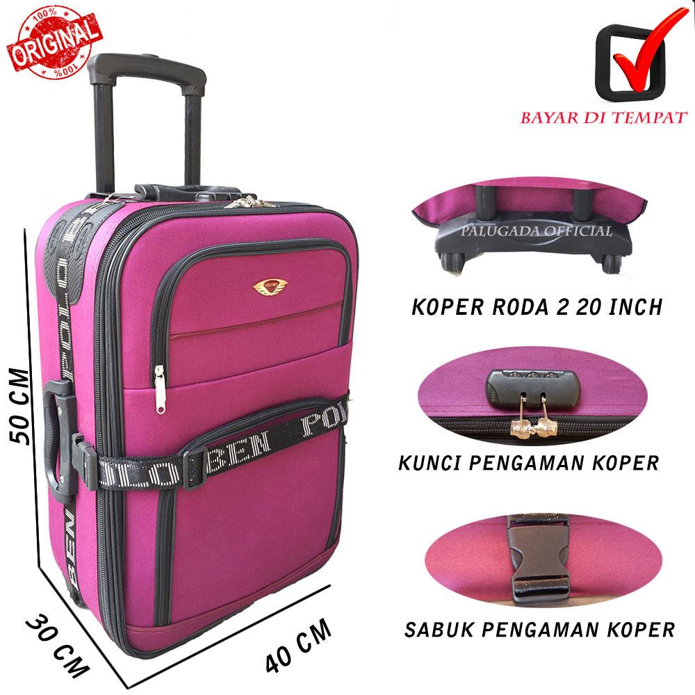 Koper Baju High quality Koper Polo Ben, Koper kekinian 20 INCH PG 2244 VIOLET