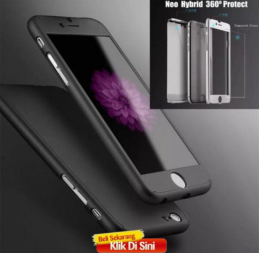 Hardcase Case 360 Apple Iphone 7 Casing Full Body Cover + Free Tempered Glass - YG0709
