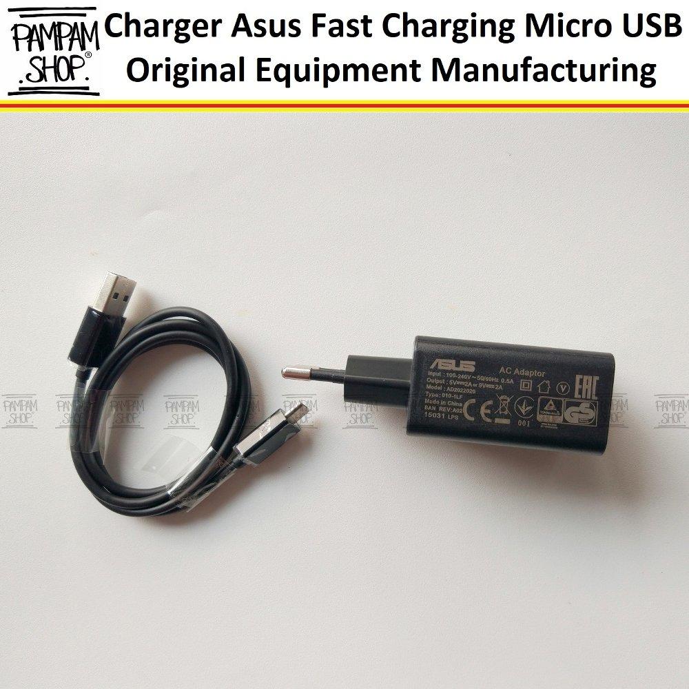 Travel Charger Handphone Asus Zenfone Micro USB Fast Charging Original OEM 100% 2A Casan Zenfone 2 3 4 5 6 Go Laser Ori TC