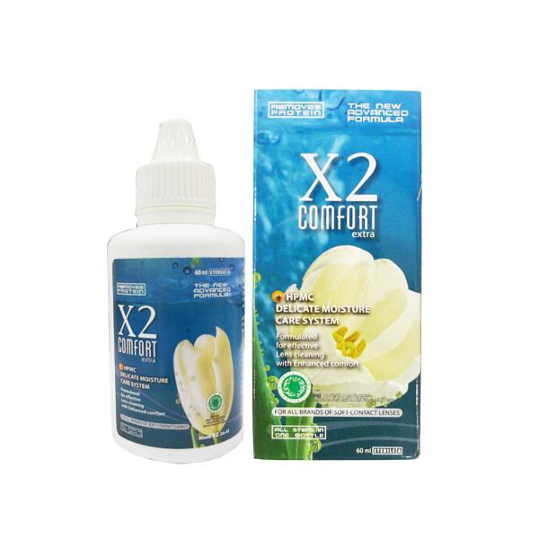 Cairan Pembersih Softlens X2 Comfort Extra 60ml Air Softlens
