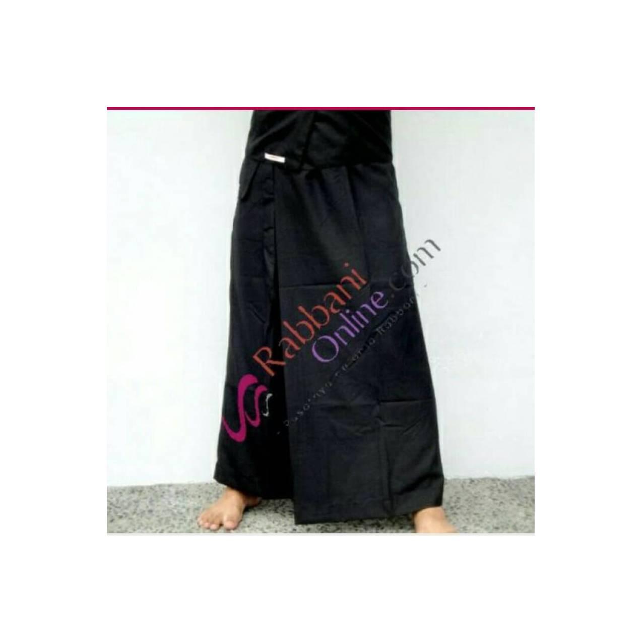 Sarung Celana Sarung Uje warna Hitam Polos, Sarung Instan Dewasa Gaul