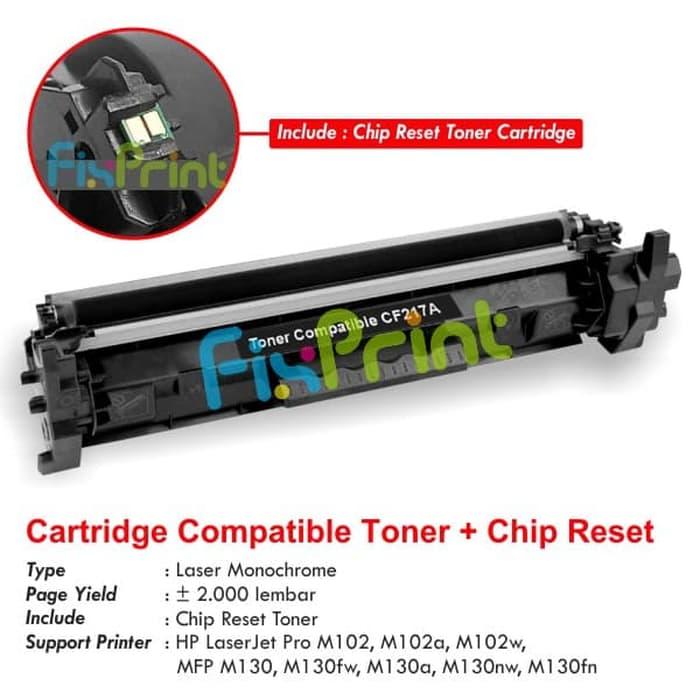 SALE - Cartridge Toner Compatible HP CF217A 17A, Printer HP LaserJet Pro M102 Original