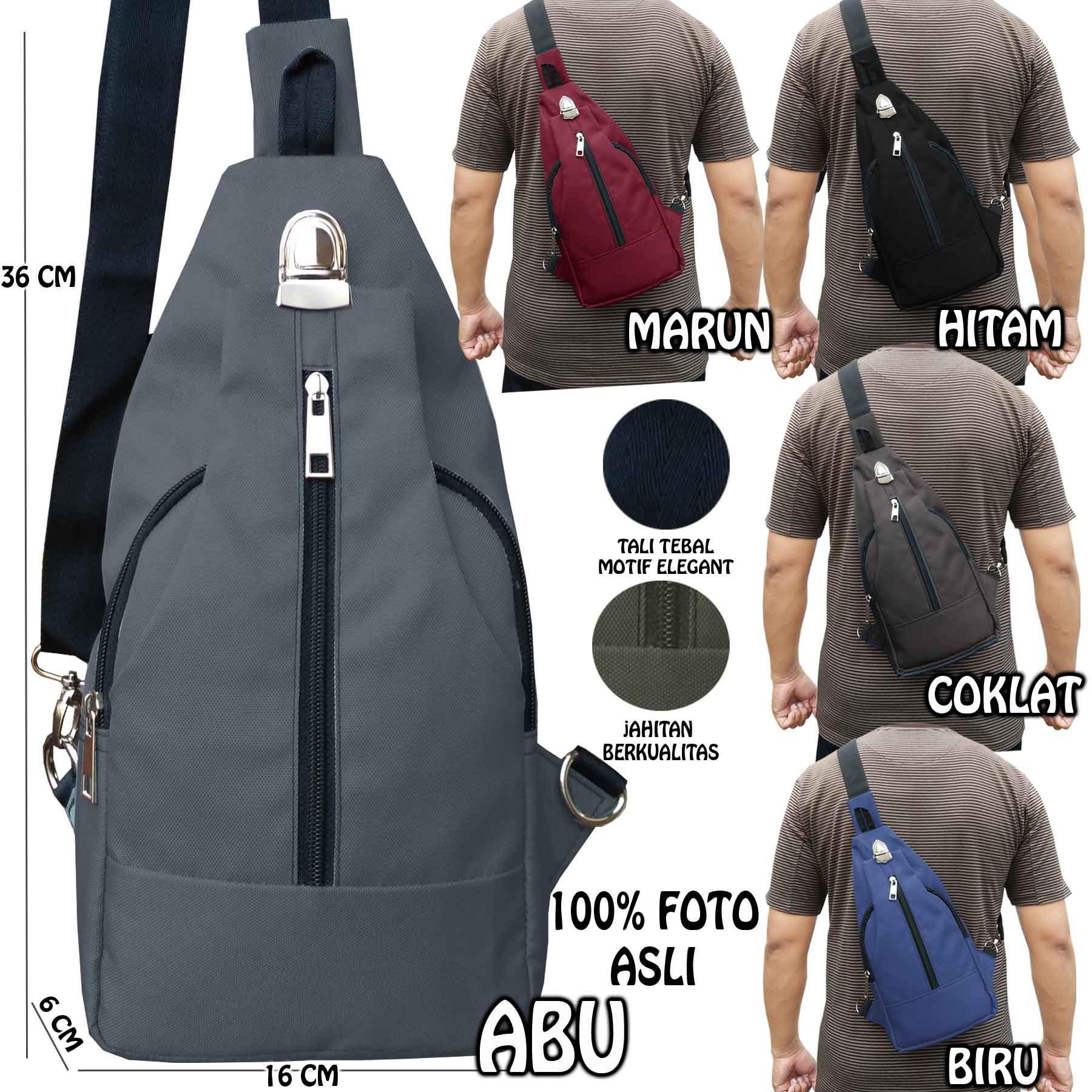 Fs'Fashion-Tas Tangan Messenger Pria Selempang Bahu / Tas Selempang Pria (8 Warna)