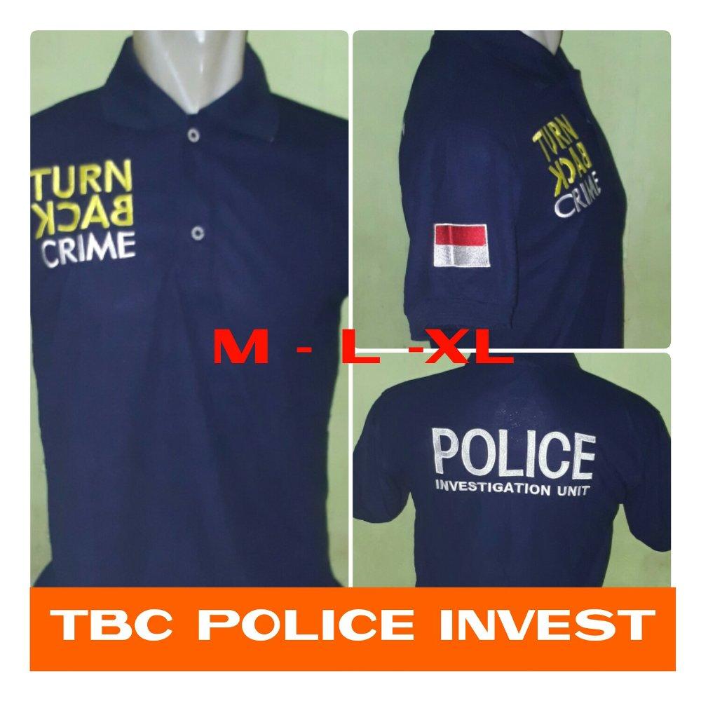 Kaos polo turn back crime police invest di lapak Fashion depok bahrudin_tanjung