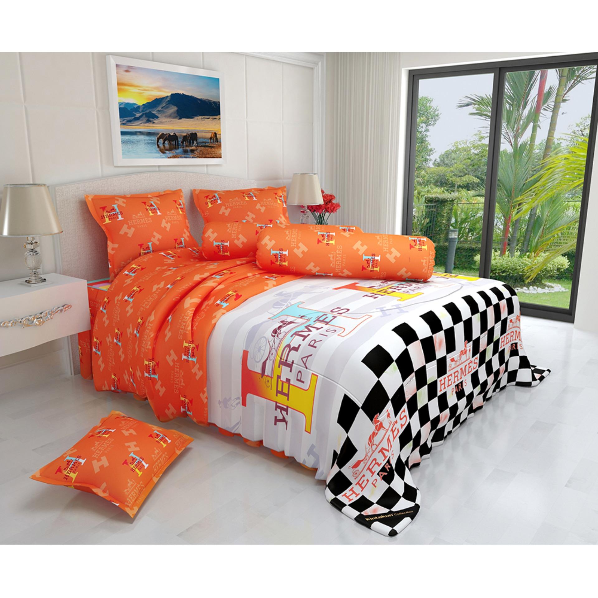 Kintakun D'luxe Sprei Rumbai - 180 x 200 B4 (King) - Hermes (SS)
