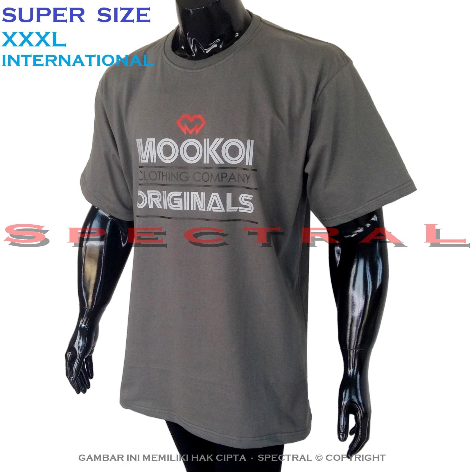 Spectral – SUPER BIG SIZE XXXL INTERNATIONAL Bapak Orang Tua Gemuk 100% Soft Cotton Combed Kaos Distro Jumbo BIGSIZE T-Shirt Fashion Ukuran Besar Polos Celana Atasan Pria Wanita Katun Gendut Lengan Simple Sport Casual 3L 3XL Baju Cowo Cewe Pakaian Terbaru