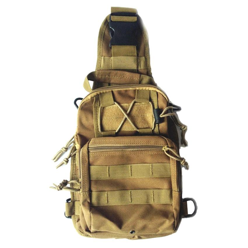 Tas Selempang Outdoor Military Tactical Duffel Backpack Bodypack Pria Men Sling Bags Tas Bahu Slempang Shoulder Bag Bahan Kuat Ringan Kerja Sekolah Kuliah Travel Stylish Banyak Kantong Sekat Space Besar Buku iPad Smartphone Handphone Dompet K026