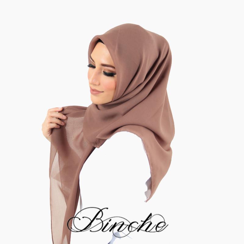 Binche Square Hijab Sahira Square Choco